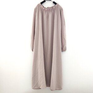 Japanese Brand "Clette" Ruffle Neck Maxi Dress - Size L